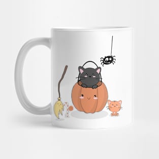 Cute Halloween Cat Mug